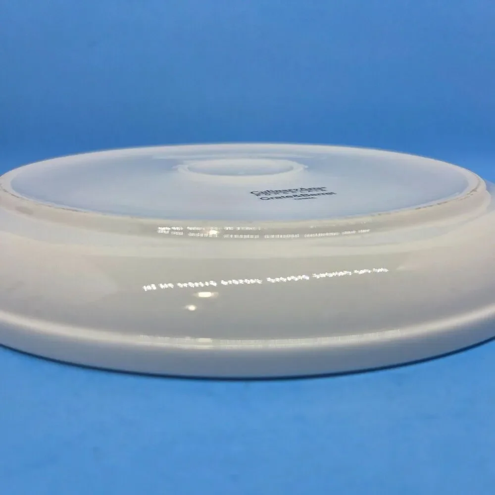 Culinary Arts For Crate And Barrel Set Of 2 White 10 1/2